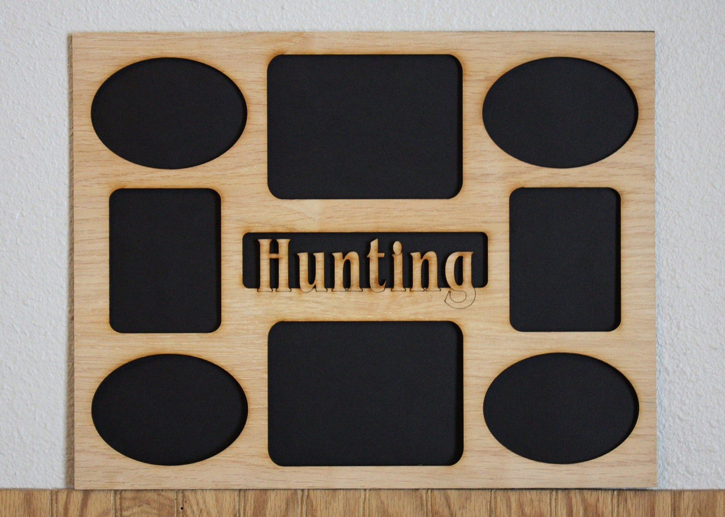 11x14 Hunting Wood Mat Collage insert for Frame - Deer Elk Bear Moose Mountain Lion Turkey Duck and More