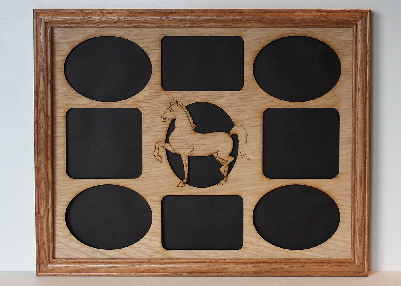 11x14 Horse Wood Photo-Picture Mat Collage Insert