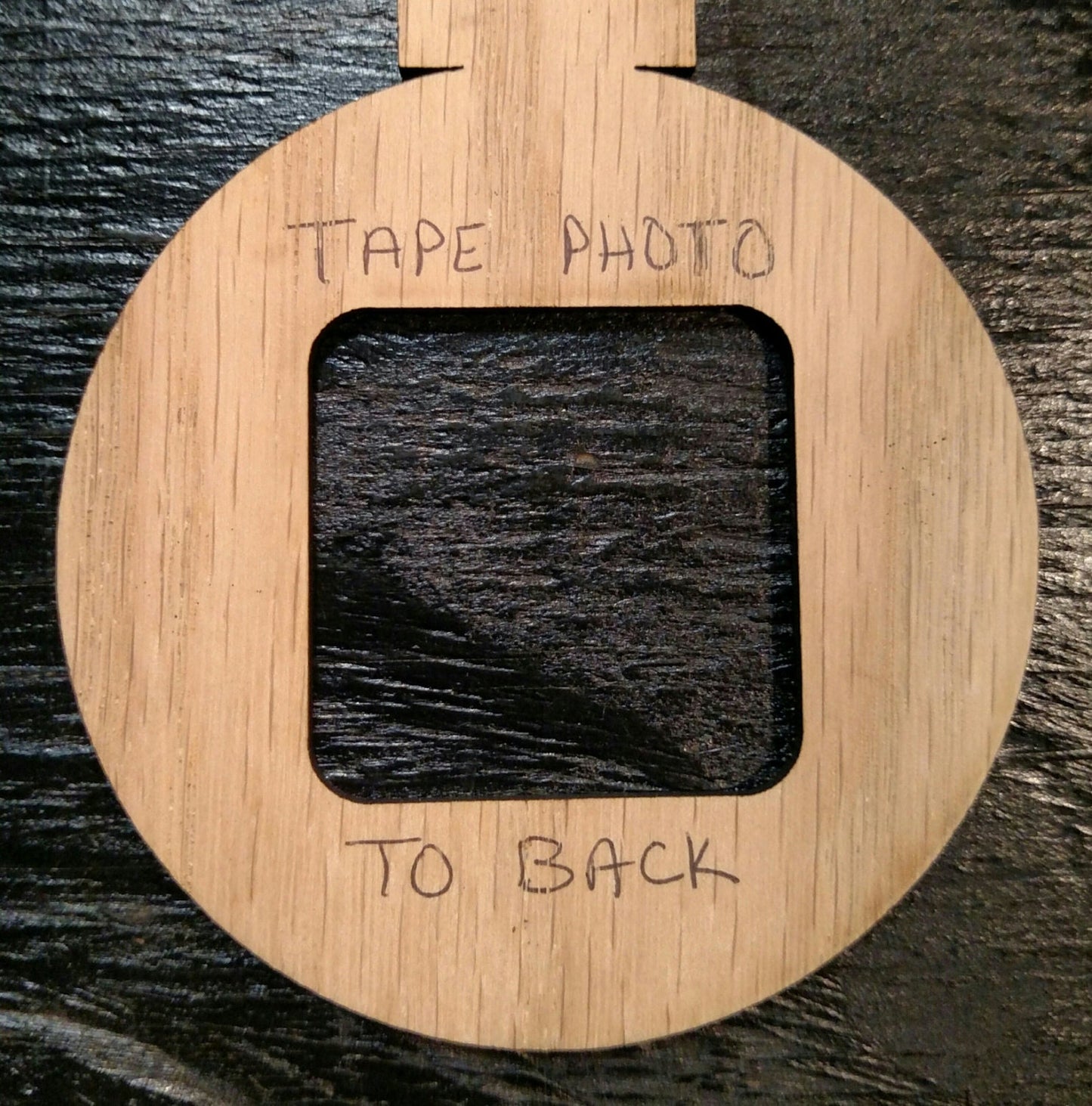 3" Personalized Christmas Ornament with Name | Ornament Photo Frame | Custom Wooden Picture Frame Keepsake | Gift for Parents & Grandparents