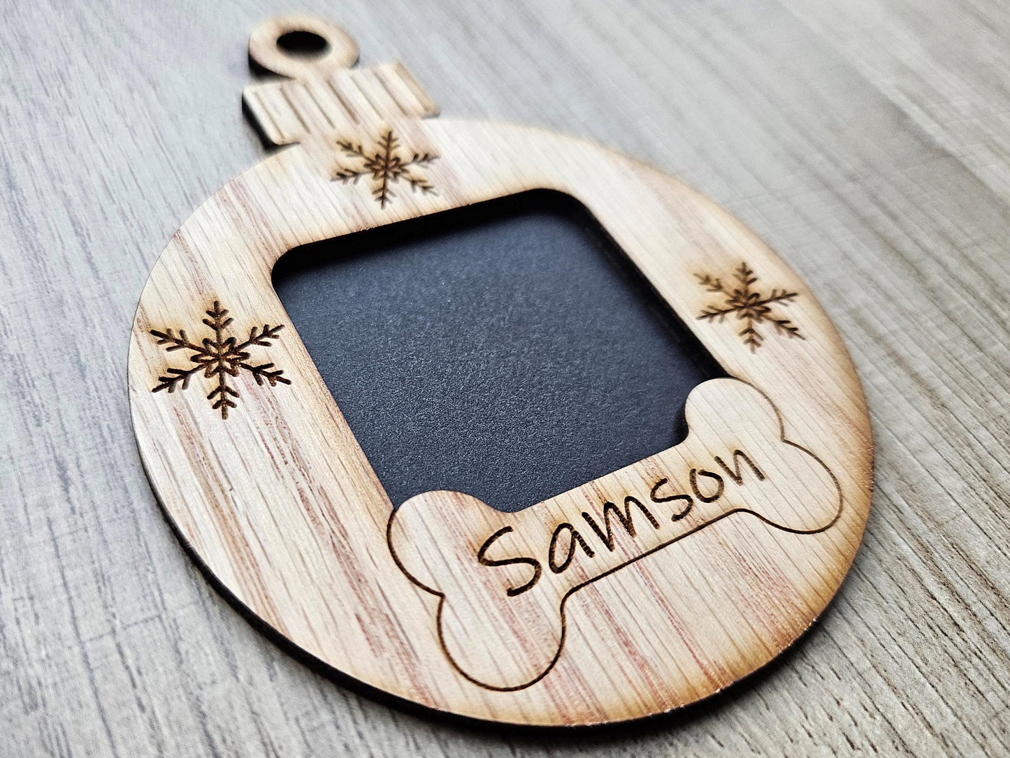 3" Dog Christmas Ornament for Dog Personalized with Name Dog's First Christmas Puppy's First Christmas Photo Ornament for Dog 1st Christmas