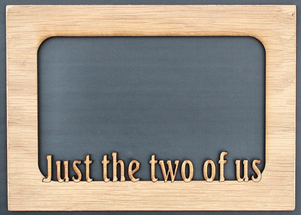 Valentine's Day I Love You Couples Custom Wood Picture Photo Mat Insert for 5x7 frame