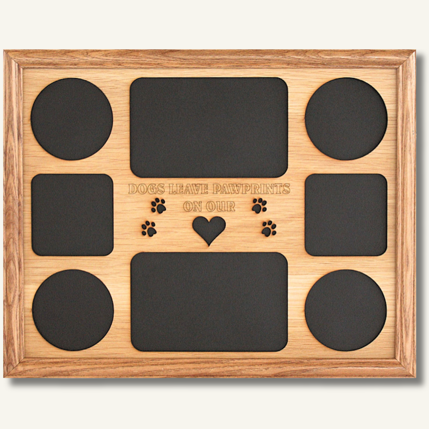 Custom pet memorial frame with photo slot and engraved poem – tribute keepsake for dogs, cats, or pets