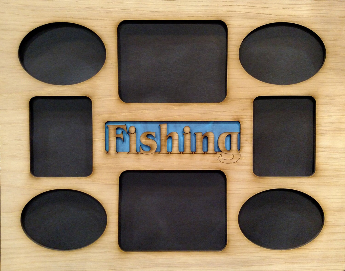 11x14 Fishing Picture Frame Collage Mat Insert - Fishing Gift - Fishing Decor - Fishing Frame - Gift for Fisherman - FRAME NOT INCLUDED