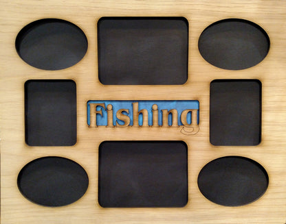 11x14 Fishing Picture Frame Collage Mat Insert - Fishing Gift - Fishing Decor - Fishing Frame - Gift for Fisherman - FRAME NOT INCLUDED