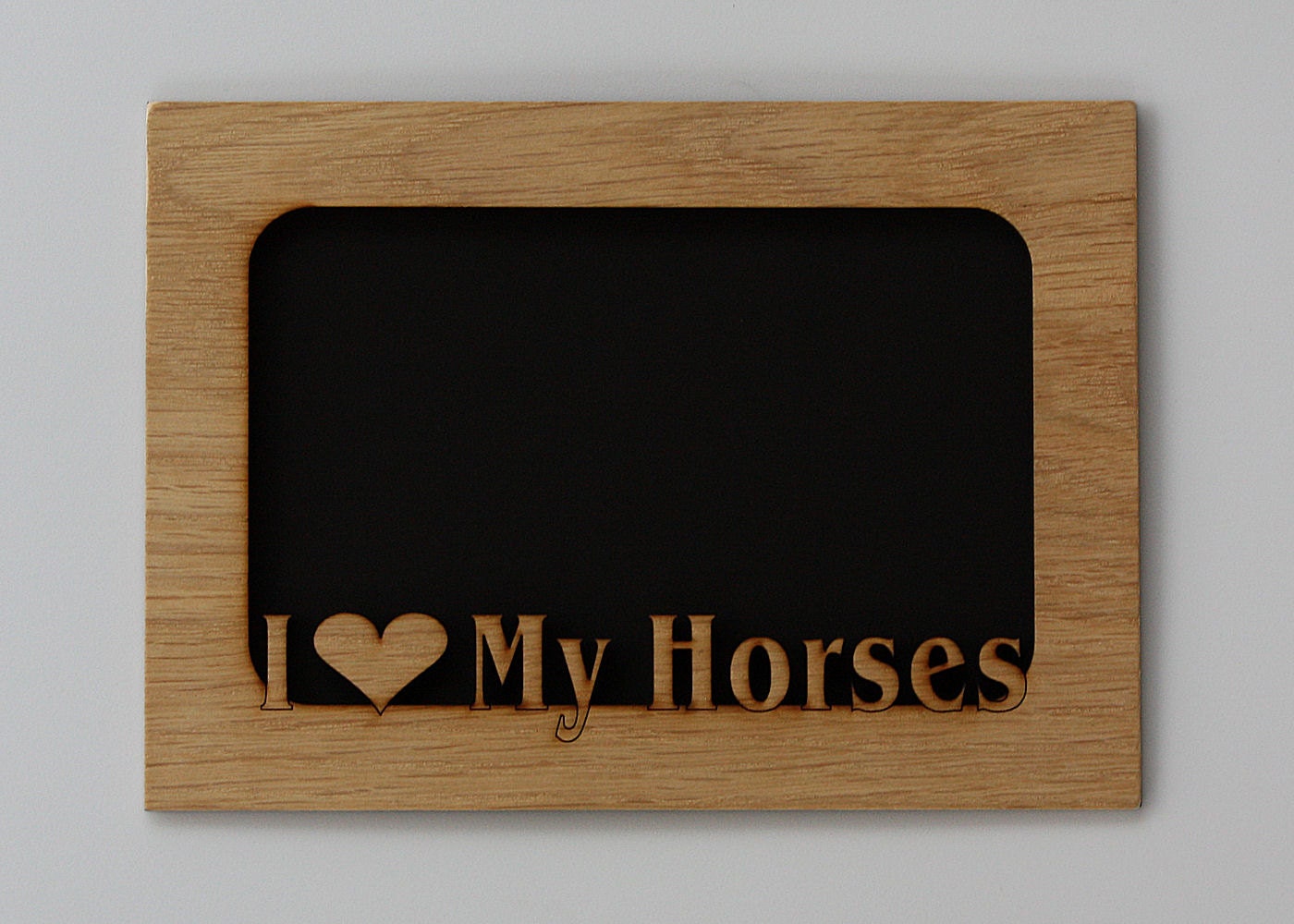 5x7 I Love My Horse Wood Photo-Picture Mat Insert