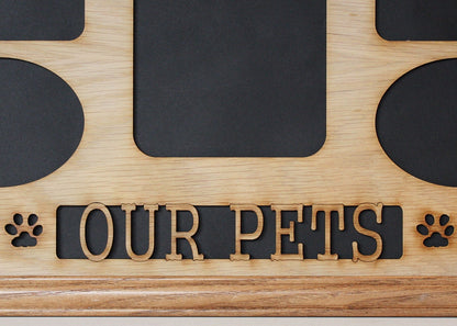 11x14 Our Pets Wood Photo-Picture Mat Collage Insert with frame options