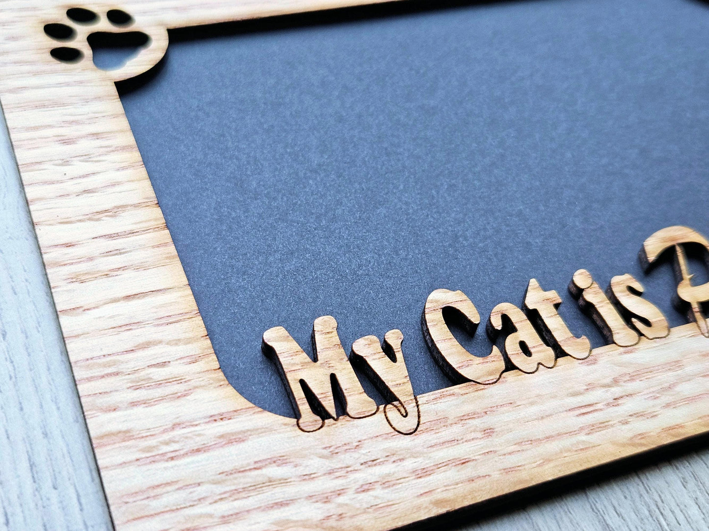 5x7 My Cat is Purrrrfect Picture Frame - Holds 4x6 photo - Gift for cat lover - Crazy Cat Lady - Feline Gift