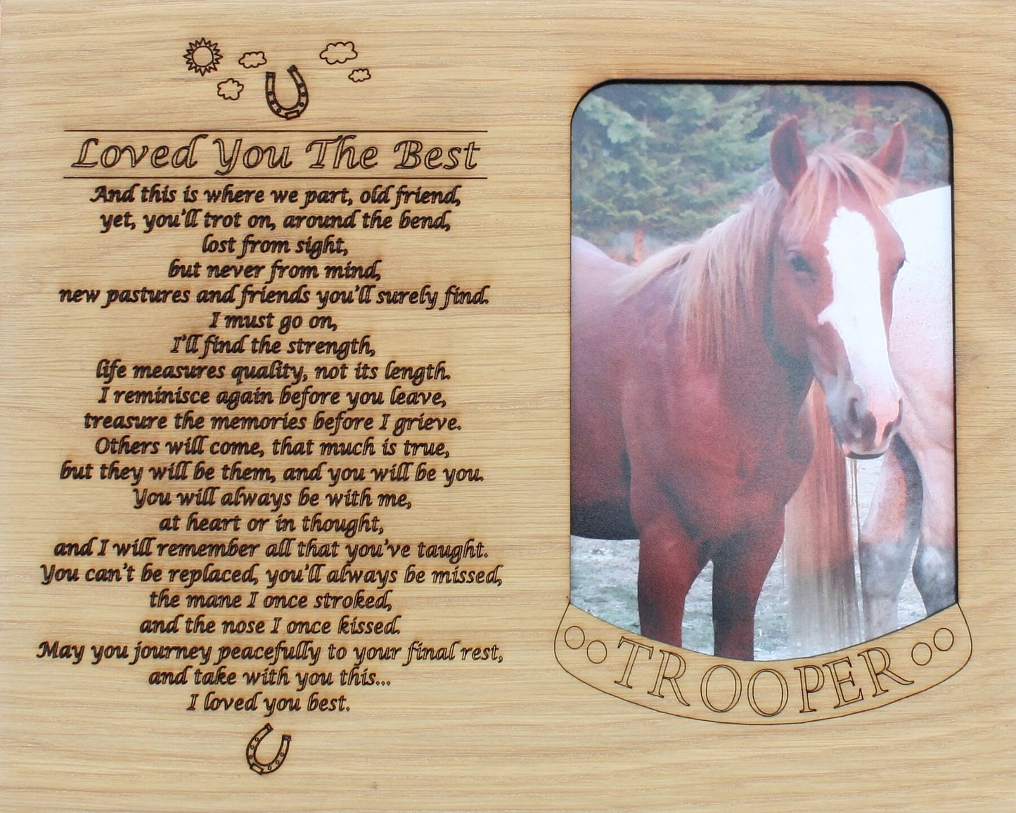 8x10 Pet Memorial Insert ONLY for Picture Frame Dog Memorial Frame Cat Memorial Frame Pet Memorial Gifts Picture Frames Horse Memorial