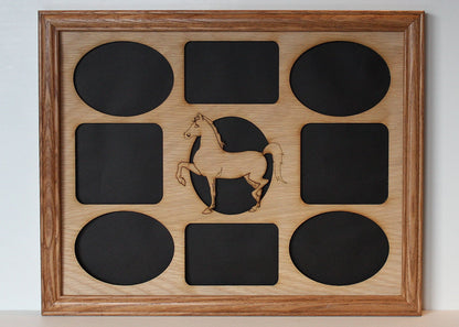 11x14 Horse Wood Photo-Picture Mat Collage Insert