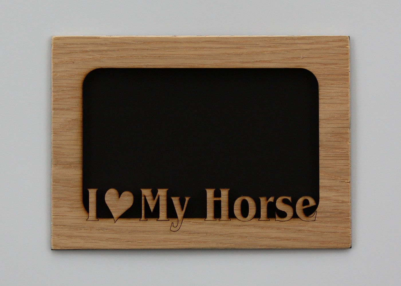 5x7 I Love My Horse Wood Photo-Picture Mat Insert