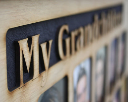 6 to 8 Grandkids Names Mat Insert (ONLY) for 11x14 Picture Frame - Gifts for Great Grandparents Grandchildren Personalized Customized