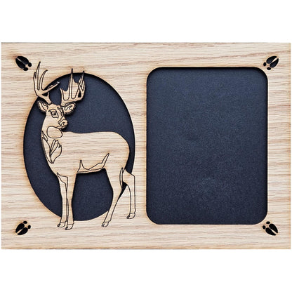 5x7 First Buck Deer Hunting Picture Frame - Wildlife - Gift for Hunter - Gift for Dad - Gift for Mom