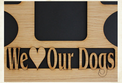 11x14 Dog Picture Frame Collage Mat Insert with Frame Options - Dog Paws - Dog Photo Frame - Pet Gift - Use for Pet Memorial - Pet Frame