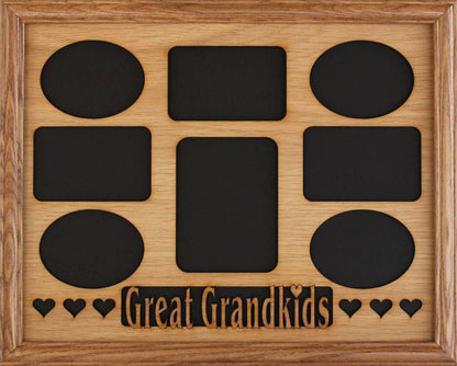 11x14 Great Grandkids Wood Photo-Picture Mat Collage Insert