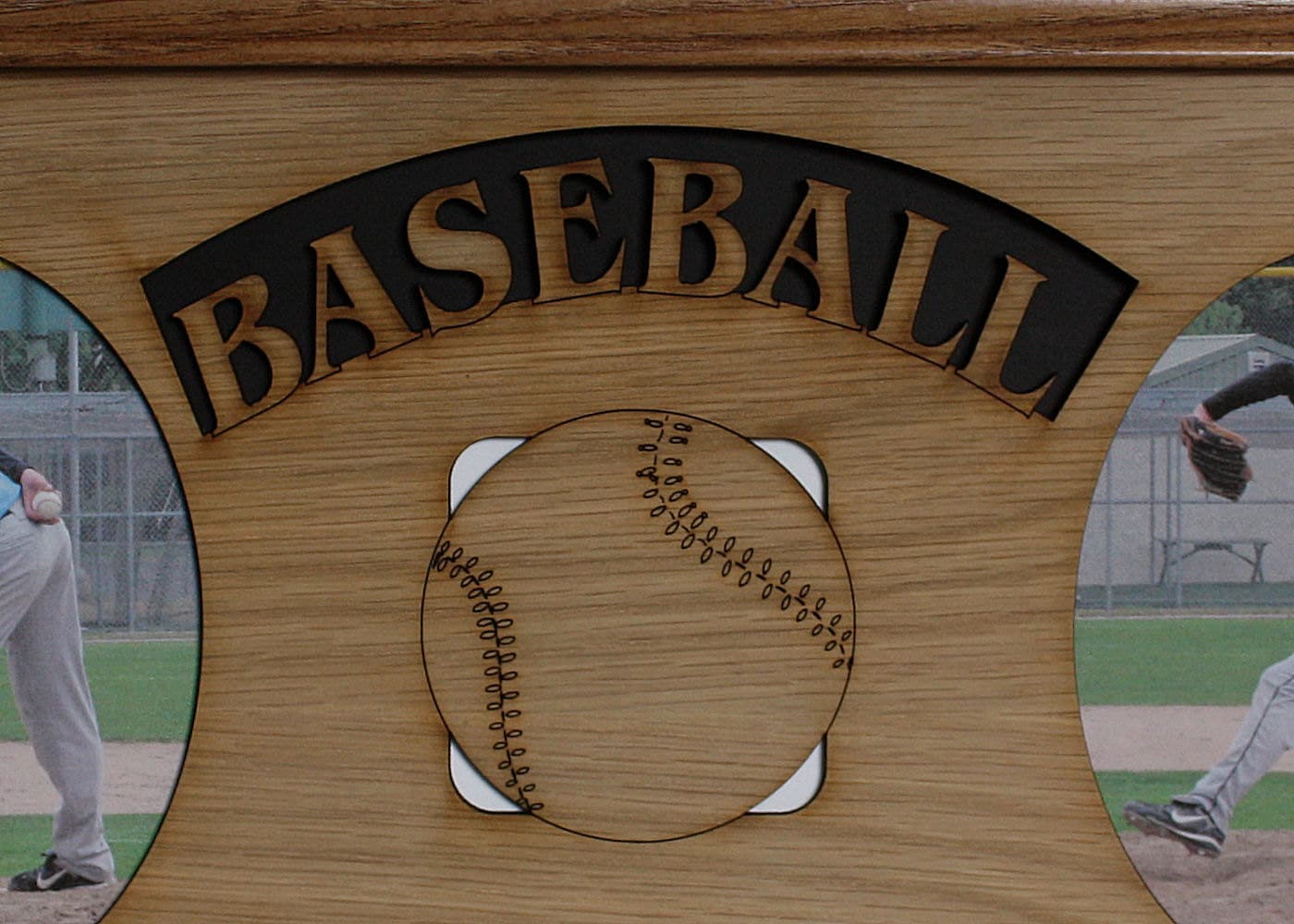 11x14 Baseball Wood Photo-Picture Mat Collage Insert