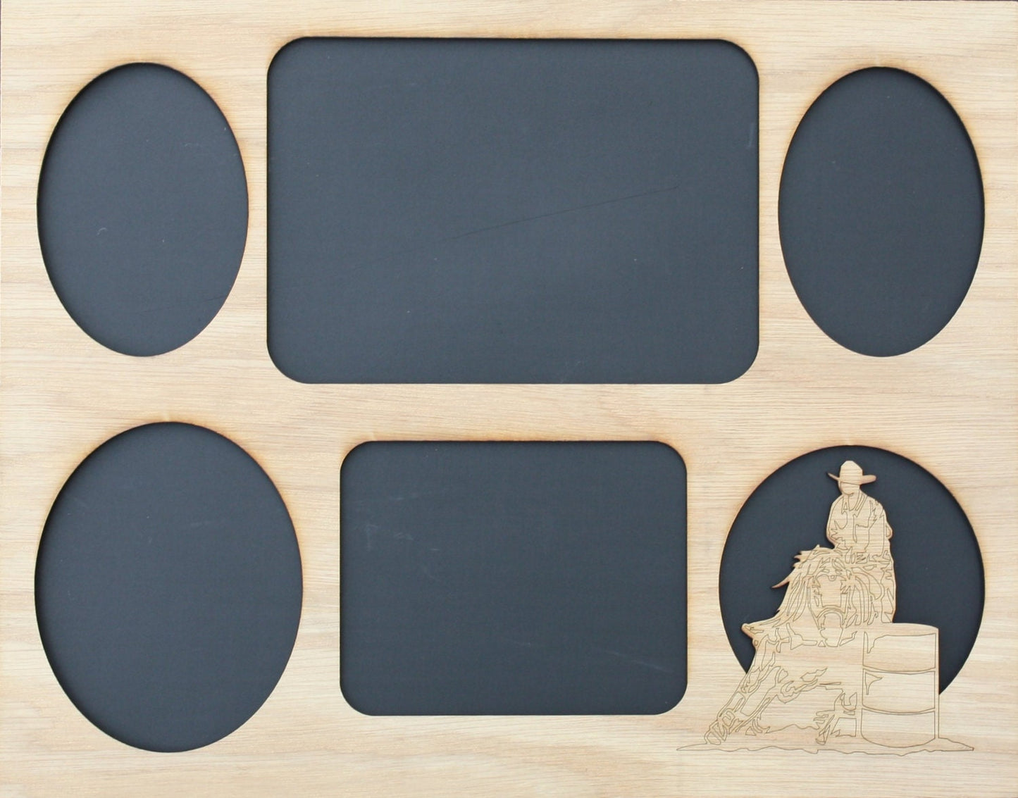 11x14 Barrel Racing Picture Frame Collage Mat Insert - Barrel Racer - Rodeo Mom Gift - Equestrian Gift - Western Decor - FRAME NOT INCLUDED