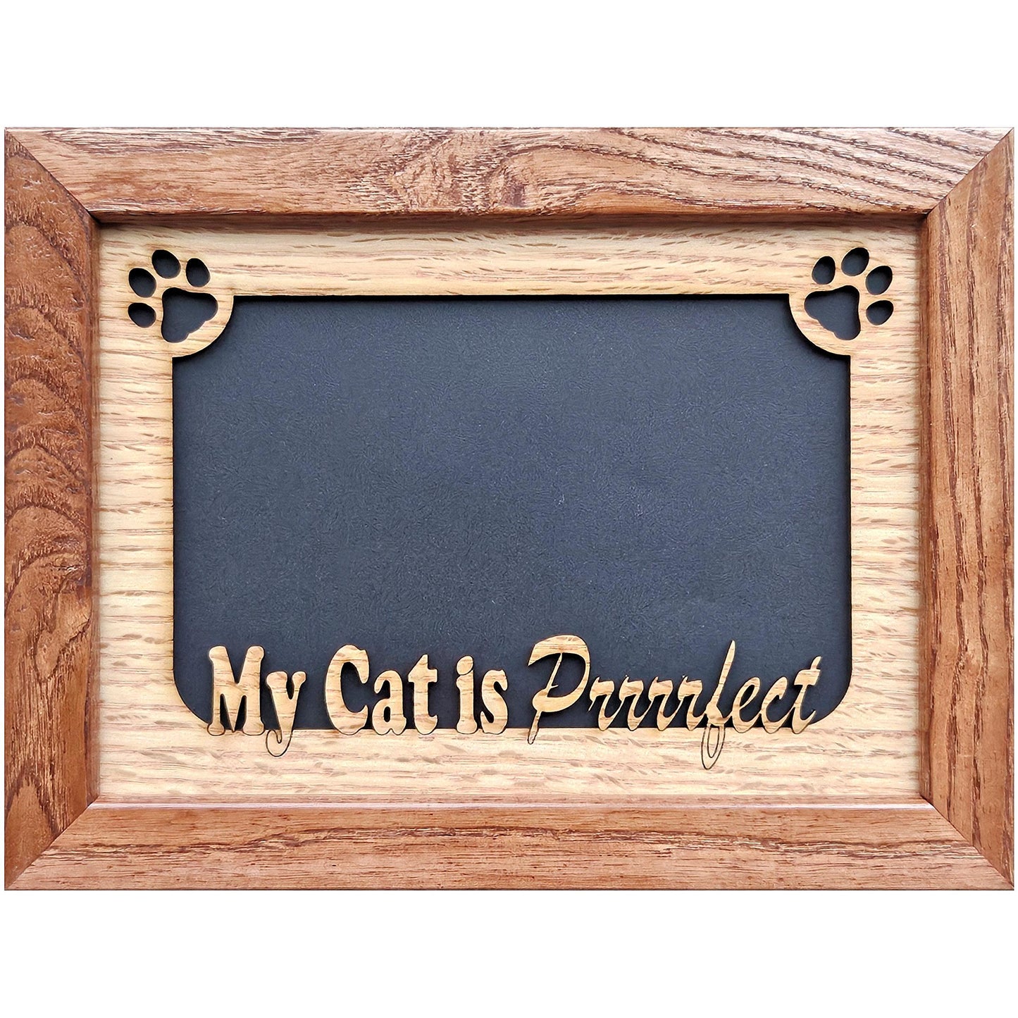 5x7 My Cat is Purrrrfect Picture Frame - Holds 4x6 photo - Gift for cat lover - Crazy Cat Lady - Feline Gift