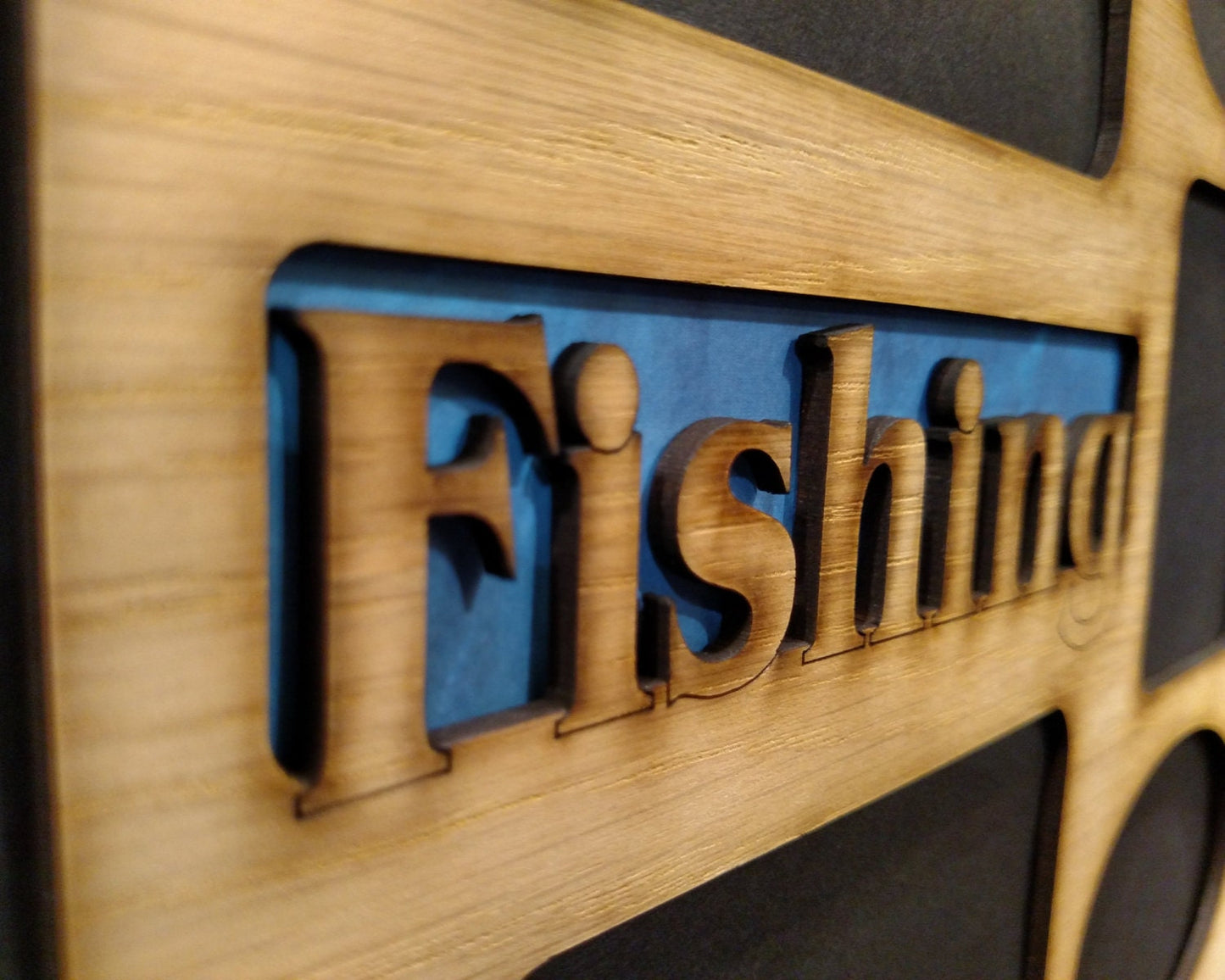 11x14 Fishing Picture Frame Collage Mat Insert - Fishing Gift - Fishing Decor - Fishing Frame - Gift for Fisherman - FRAME NOT INCLUDED