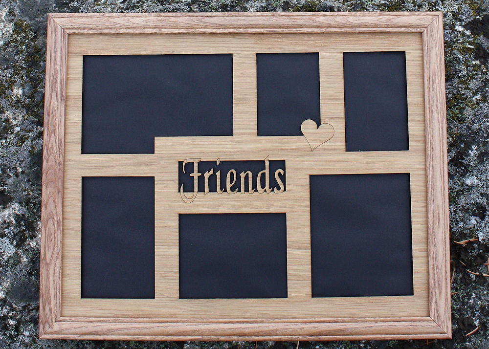 11x14 Friends, BFF, Pals, Forever Buddies custom wood mat collage for frame