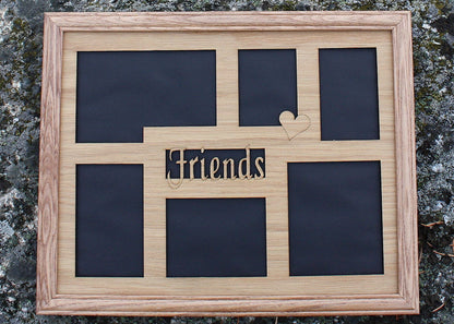 11x14 Friends, BFF, Pals, Forever Buddies custom wood mat collage for frame