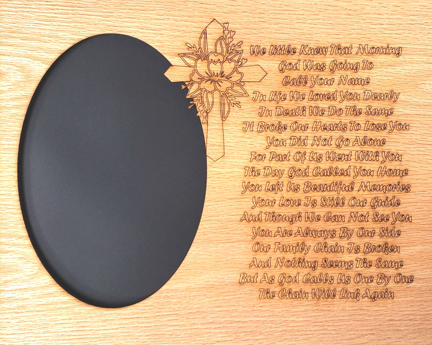 11x14 We Little Knew Memorial Picture Frame with Quote - For loss of a Loved One - Loss of Mother - Loss of Father - Loss of Husband