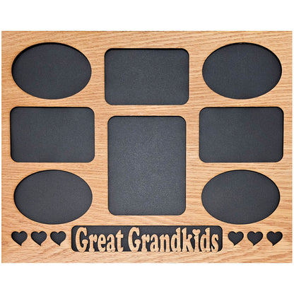 11x14 Great Grandkids Wood Photo-Picture Mat Collage Insert