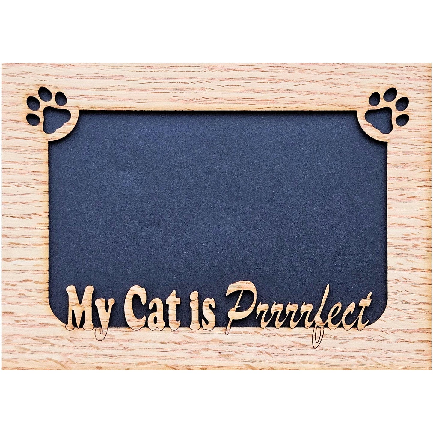 5x7 My Cat is Purrrrfect Picture Frame - Holds 4x6 photo - Gift for cat lover - Crazy Cat Lady - Feline Gift