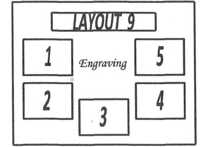 1 to 5 Grandkids Names Mat Insert (ONLY) for 11x14 Picture Frame - Gifts for Grandparents Grandchildren Personalized Customized