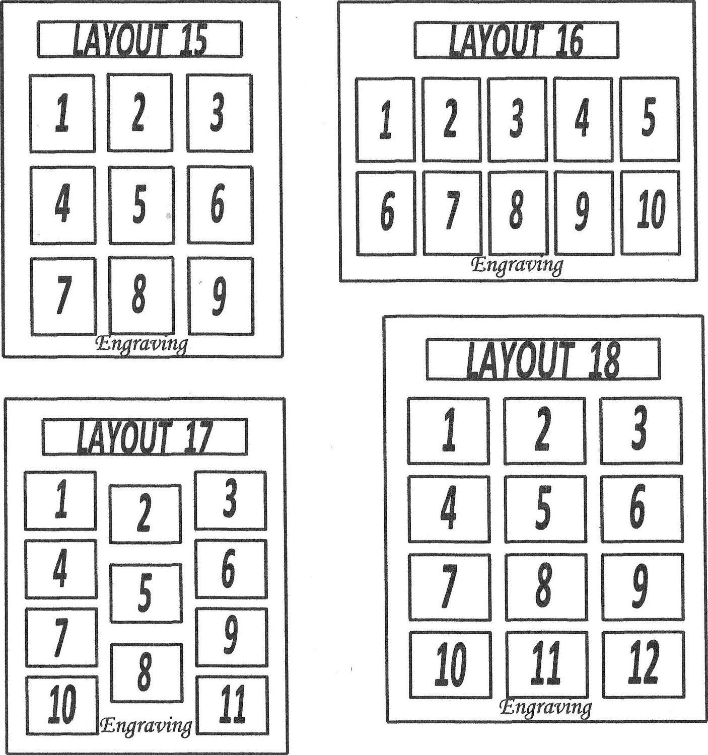 9 to 12 Grandkids Names Mat Insert (ONLY) for 11x14 Picture Frame - Gifts for Great Grandparents Grandchildren Personalized Customized