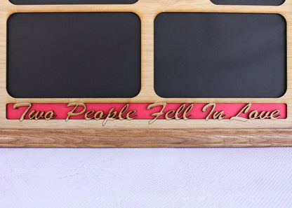 11x14 All Because Two People Fell In Love Wood Mat Collage Insert for frame