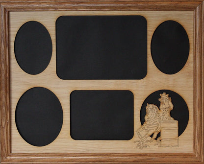 11x14 Barrel Racing Picture Frame Collage Mat Insert - Barrel Racer - Rodeo Mom Gift - Equestrian Gift - Western Decor - FRAME NOT INCLUDED