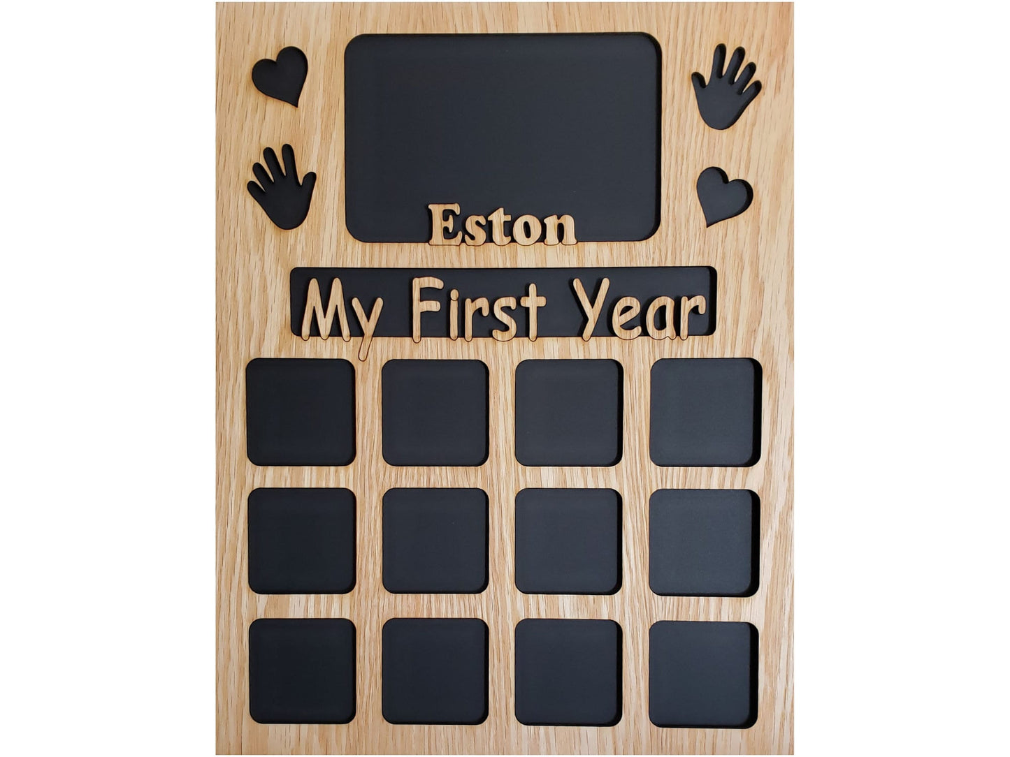 11x14 My First Year Mat Insert Picture Frame - First Year Frame - First Year Collage - Babys First Year - Mothers Day Gift