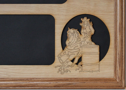11x14 Barrel Racing Picture Frame Collage Mat Insert - Barrel Racer - Rodeo Mom Gift - Equestrian Gift - Western Decor - FRAME NOT INCLUDED