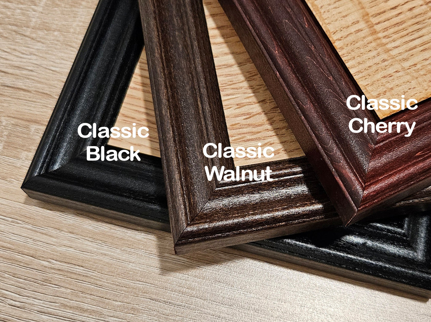 11x14 Wood Picture Frame Collection with glass and a flat back with attached hanging hardware | Architect and Classic Styles for Every “Frame” of Life