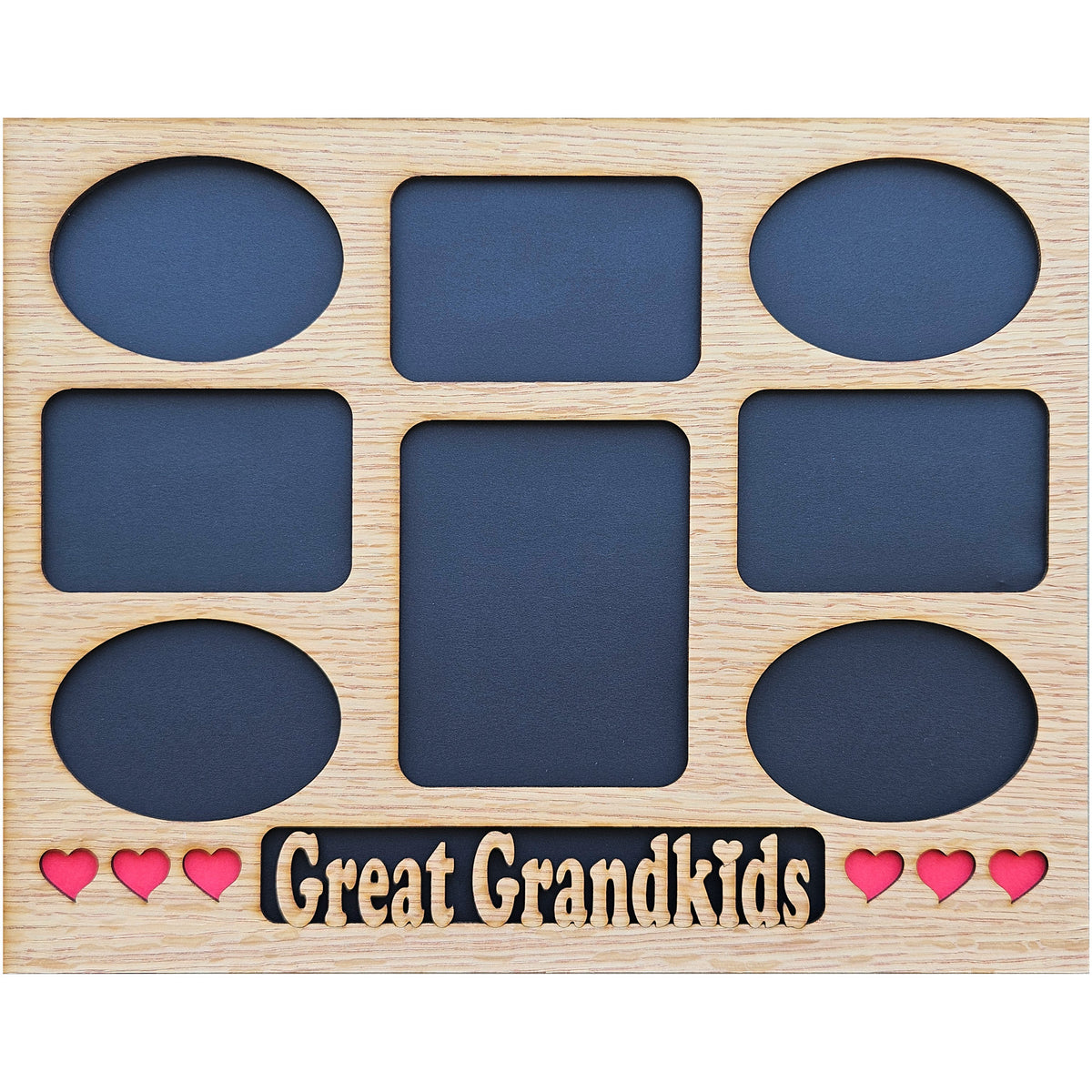 Great Grandkids 11x14 Picture Frame | Great Grandchildren Photo Collage | Wood Picture Mat | Gift for Great Grandparents