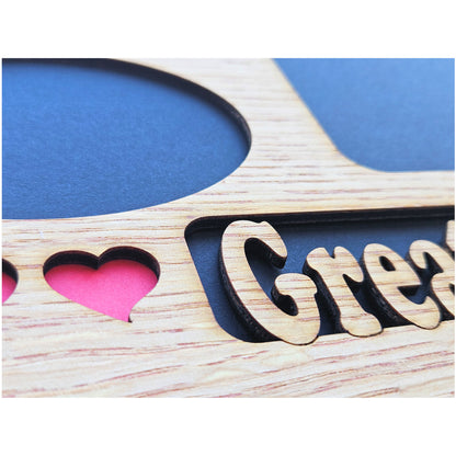 Great Grandkids 11x14 Picture Frame | Great Grandchildren Photo Collage | Wood Picture Mat | Gift for Great Grandparents