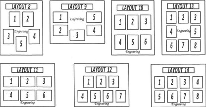 6 to 8 Grandkids Names Mat Insert (ONLY) for 11x14 Picture Frame - Gifts for Great Grandparents Grandchildren Personalized Customized