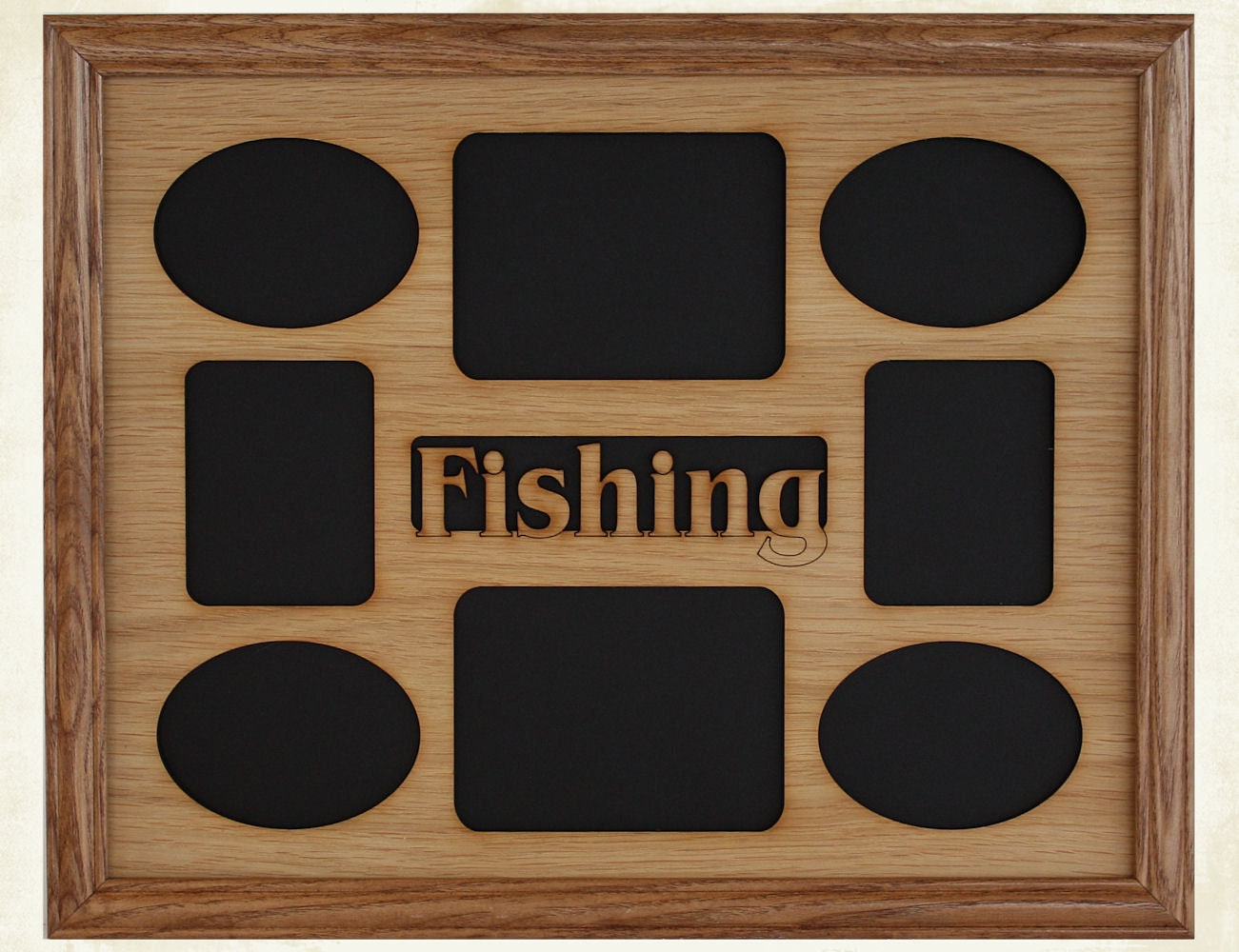 11x14 Fishing Picture Frame Collage Mat Insert - Fishing Gift - Fishing Decor - Fishing Frame - Gift for Fisherman - FRAME NOT INCLUDED