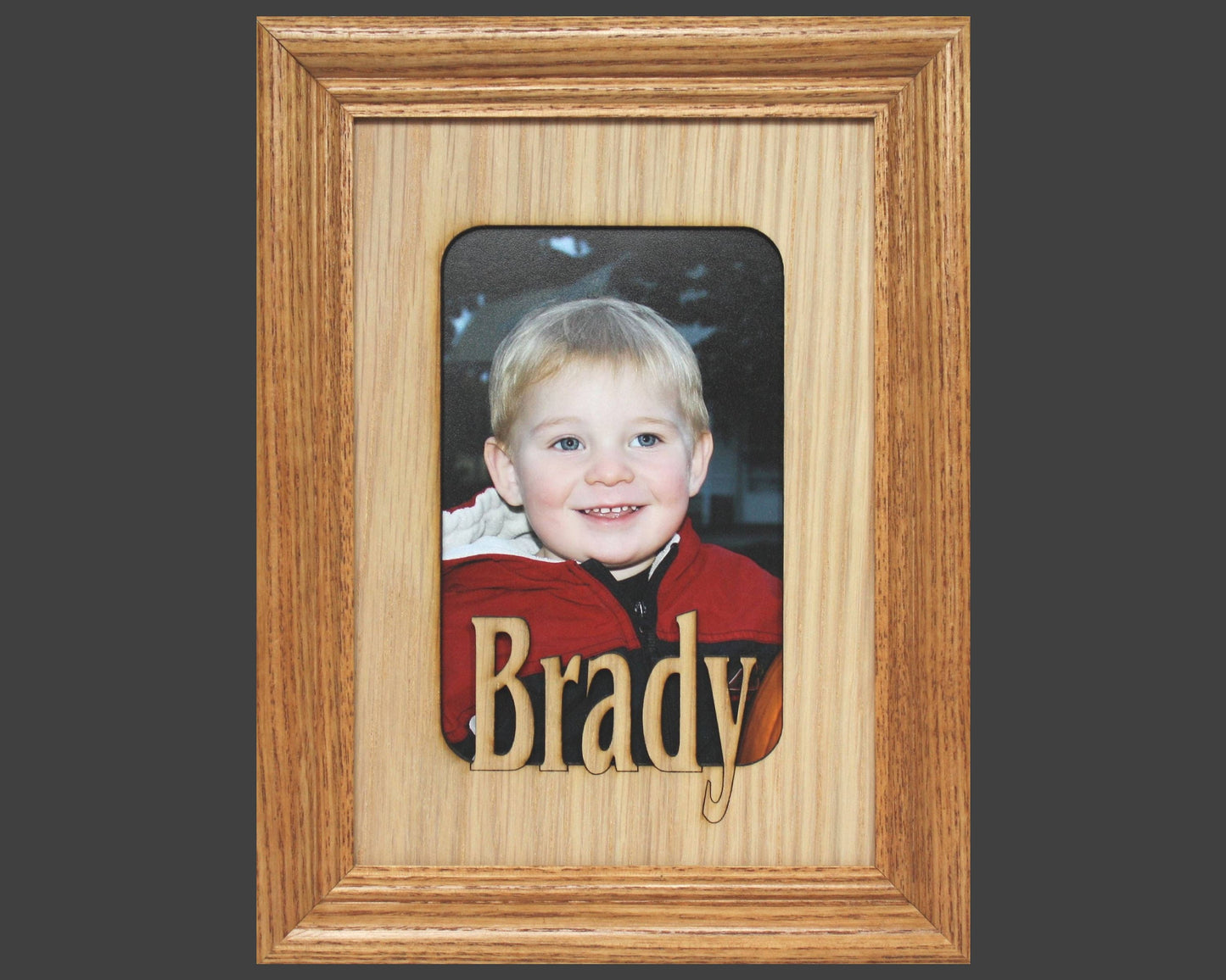 Personalized Baby Name Frame 5x7 | Custom Picture Frame with Engraved Mat | Baby Shower Gift | Nursery Keepsake | Frame the Moment