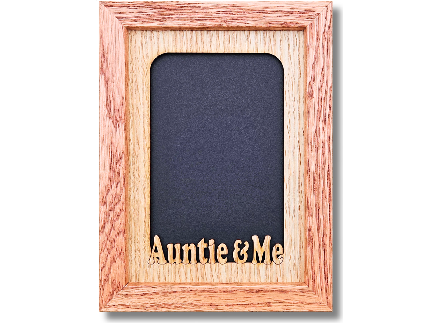 Personalized Aunt Picture Frame | 5x7 Auntie & Me Mat Insert fits a 4x6 picture | Sweet Gift for Aunts Who Mean the World (with Frame Options)