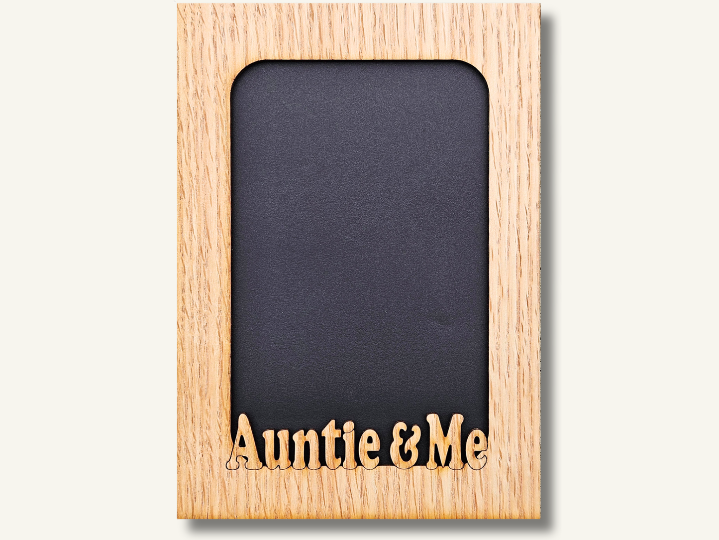 Personalized Aunt Picture Frame | 5x7 Auntie & Me Mat Insert fits a 4x6 picture | Sweet Gift for Aunts Who Mean the World (with Frame Options)