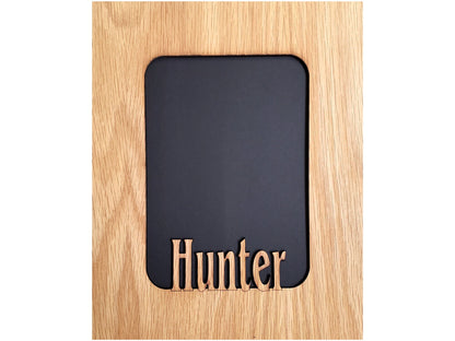 Personalized Name Frame 8x10 | Custom Picture Frame with Engraved Mat for 5x7 or 8x10 Photo | Gift for Parents | Grandparents & Baby Showers