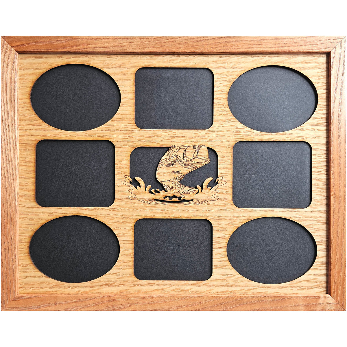 11x14 Bass Fishing Picture Frame | Fishing Photo Collage | Fisherman Gift