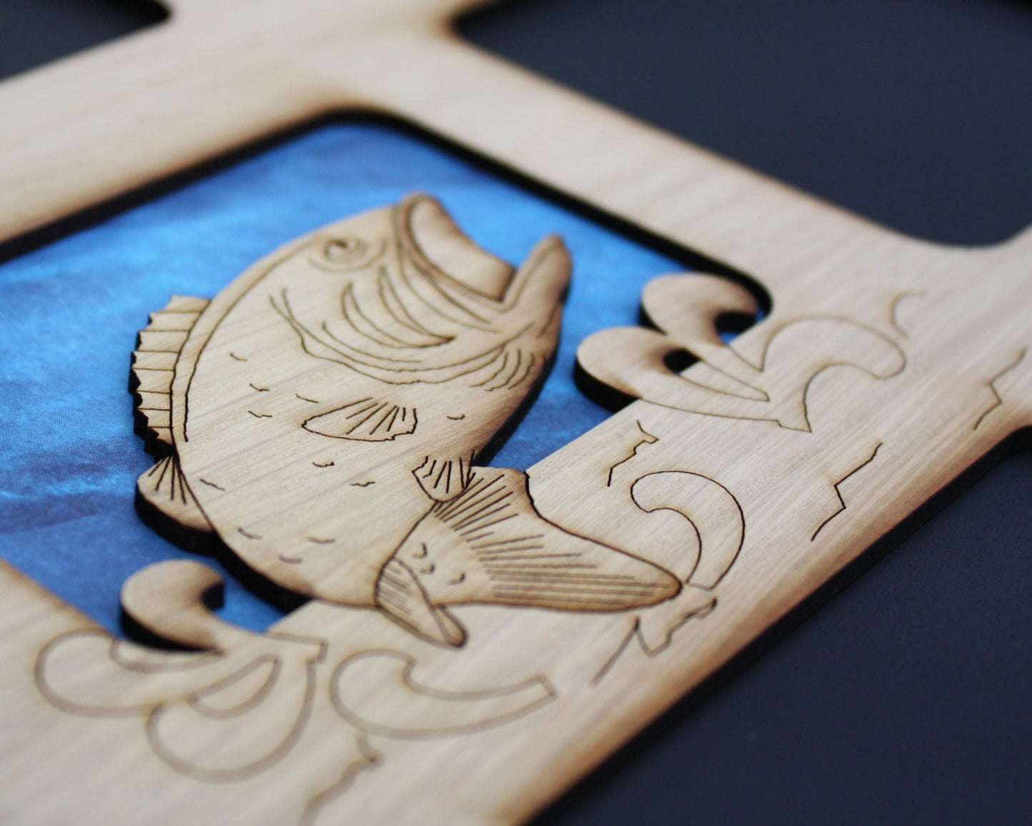 11x14 Bass Fishing Picture Frame Collage Mat Insert - Fishing Gifts - Gift for Fisherman - Fisherman Gifts - Gifts for Dad - FRAME NOT INCL.