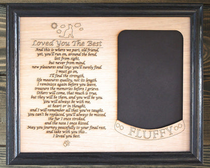 8x10 Pet Memorial Insert ONLY for Picture Frame Dog Memorial Frame Cat Memorial Frame Pet Memorial Gifts Picture Frames Horse Memorial