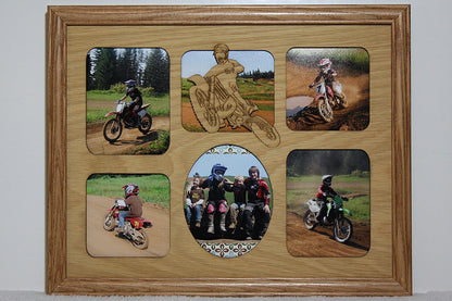11x14 Dirt Bike-Motocross Wood Photo-Picture Mat Collage Insert