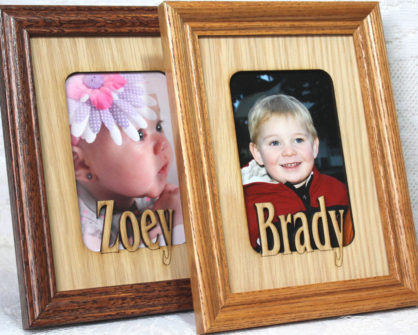 Personalized Name Frame 5x7 | Custom Engraved Picture Frame | Perfect Gift for Parents | Show Love by Name Not Just by Frame