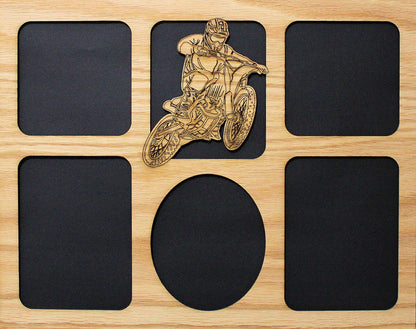 11x14 Dirt Bike-Motocross Wood Photo-Picture Mat Collage Insert