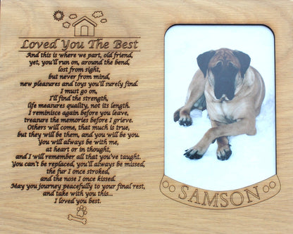 8x10 Pet Memorial Insert ONLY for Picture Frame Dog Memorial Frame Cat Memorial Frame Pet Memorial Gifts Picture Frames Horse Memorial