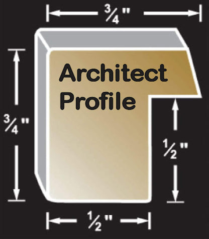 11x14 Wood Picture Frame Collection with glass and a flat back with attached hanging hardware | Architect and Classic Styles for Every “Frame” of Life